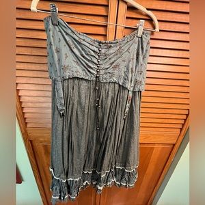 Blue Skirt made in France